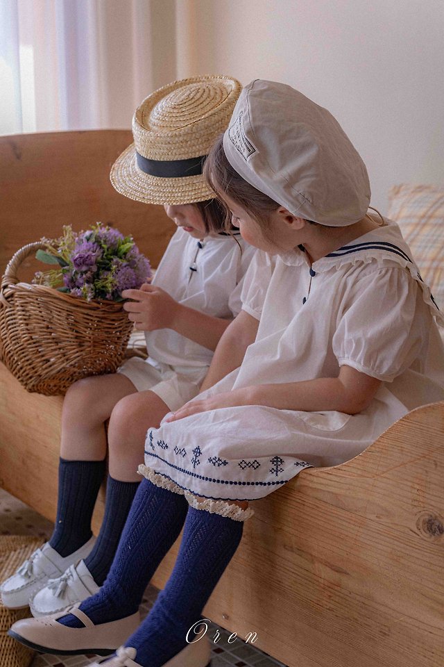 Oren - Korean Children Fashion - #childrensboutique - Marinette Marine Set - 4