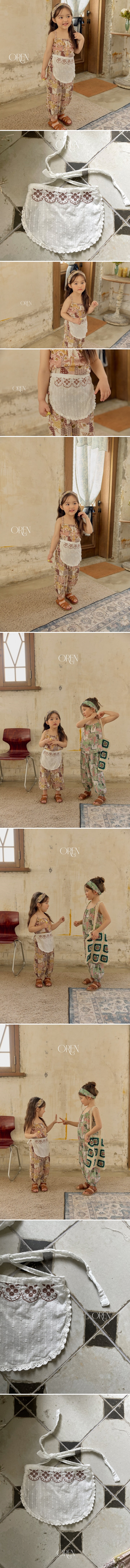 Oren - Korean Children Fashion - #discoveringself - Enzo Embroidered Apron