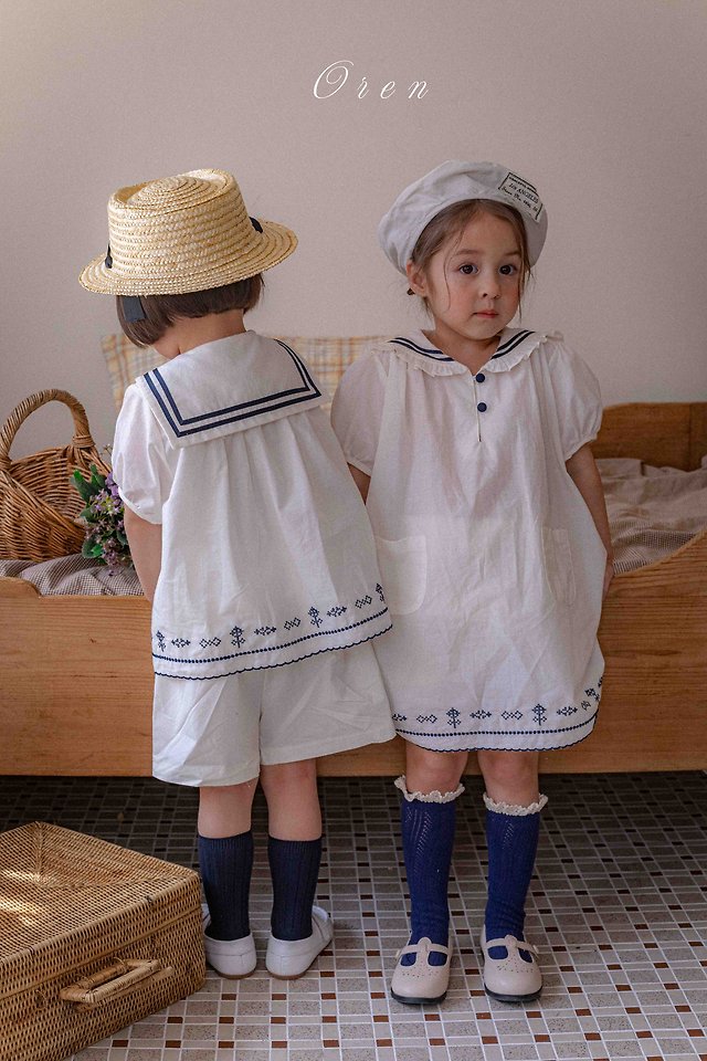 Oren - Korean Children Fashion - #discoveringself - Marinette Marine Set - 5