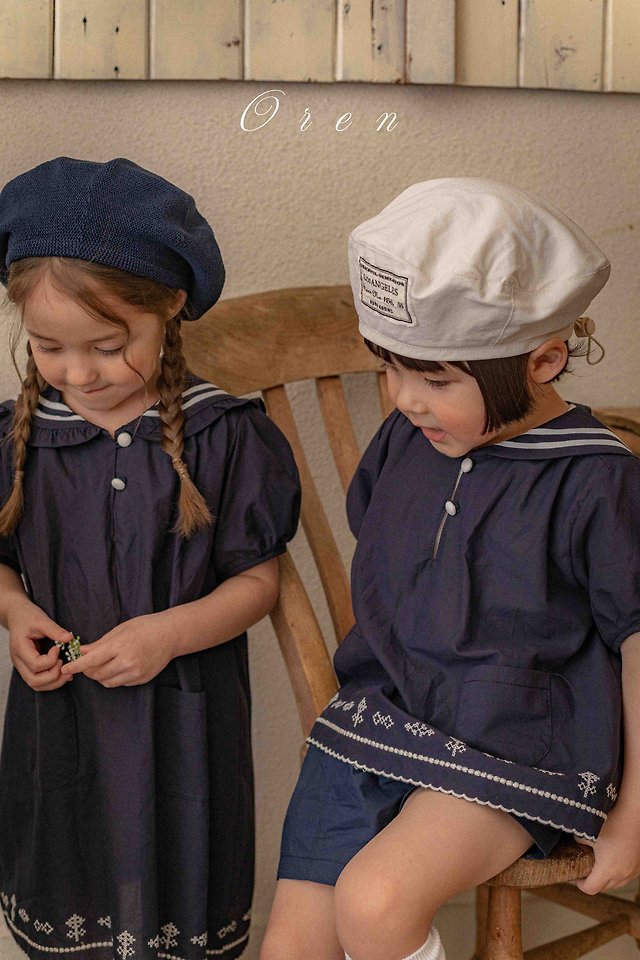 Oren - Korean Children Fashion - #fashionkids - Marinette Marine Set - 6