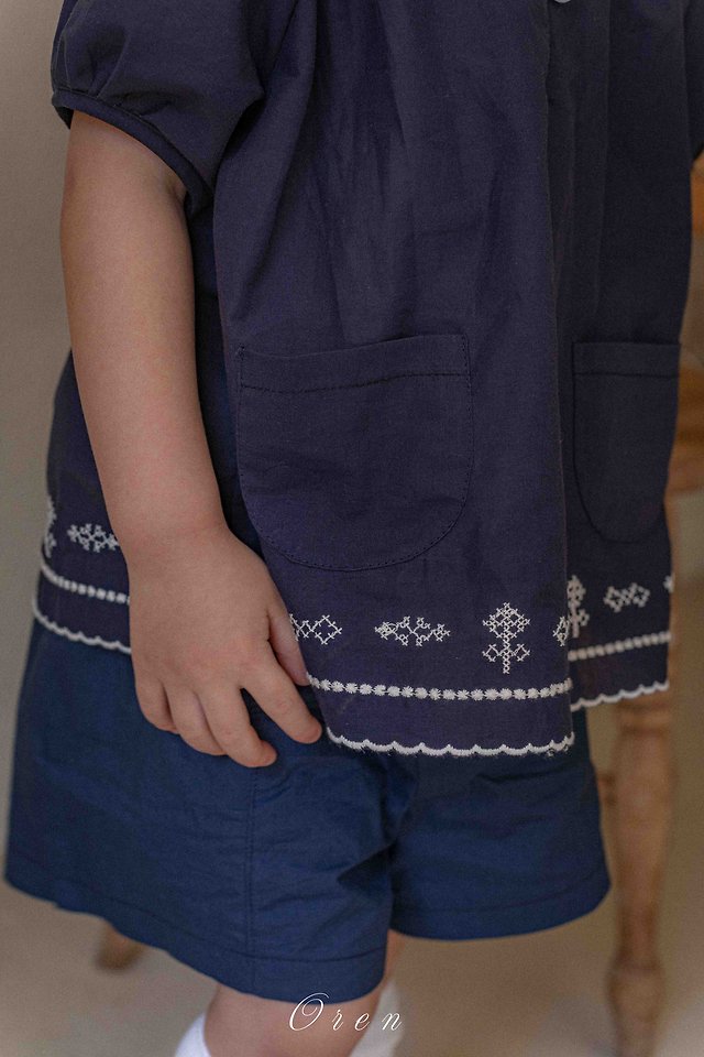 Oren - Korean Children Fashion - #kidsshorts - Marinette Marine Set - 7