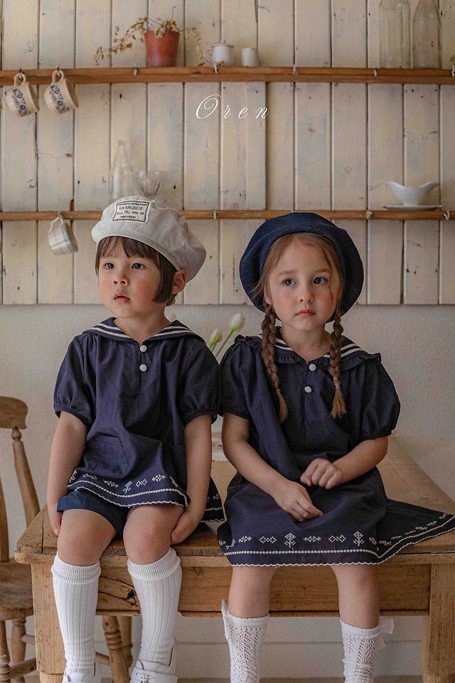 Oren - Korean Children Fashion - #kidsstore - Marinette Marine Set - 8
