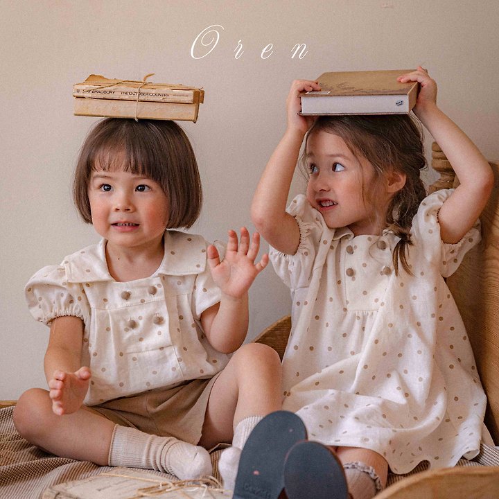 Oren - Korean Children Fashion - #kidsstore - Noah Double Button Set - 2