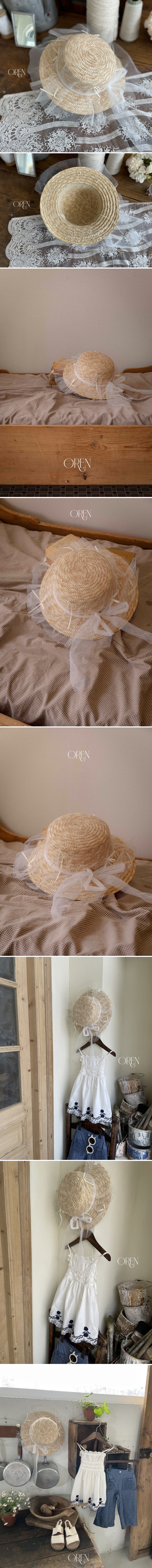 Oren - Korean Children Fashion - #kidzfashiontrend - Solenne Tulle Raffia Hat