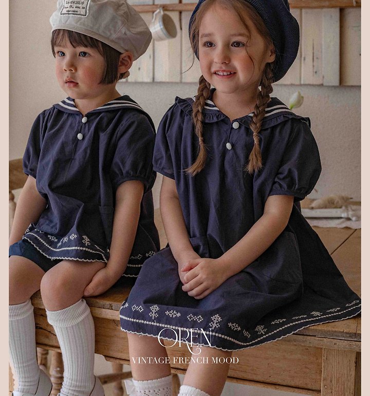Oren - Korean Children Fashion - #kidzfashiontrend - Marinette Marine One-Piece - 10