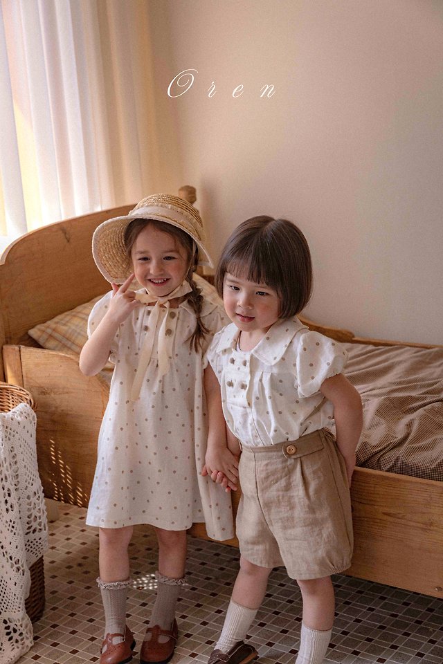 Oren - Korean Children Fashion - #kidzfashiontrend - Noah Double Button Set - 3