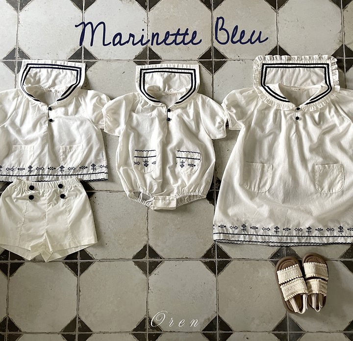 Oren - Korean Children Fashion - #stylishchildhood - Marinette Marine One-Piece - 2