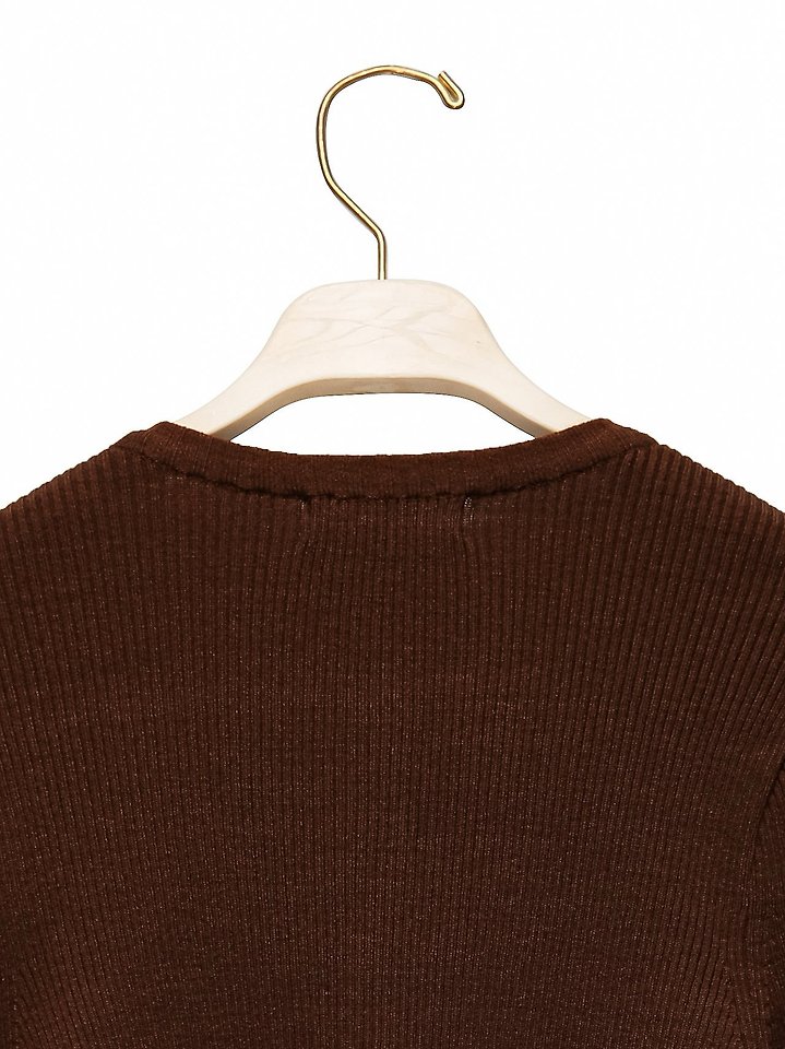 Paper Moon - Korean Women Fashion - #momslook - Ribbed Button Down Knit Cardigan - 10