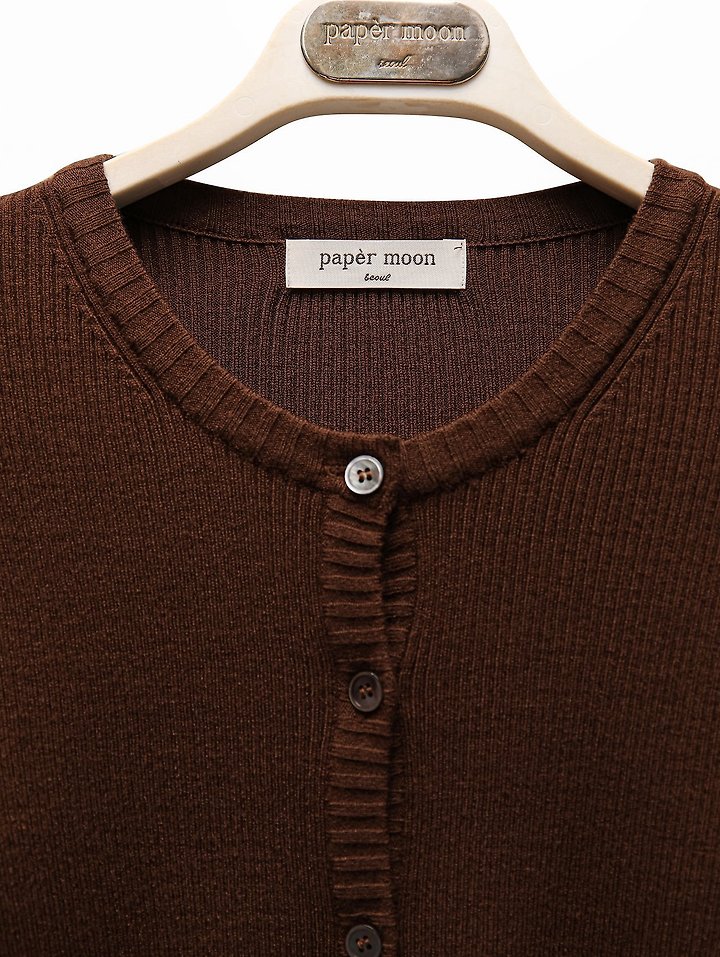 Paper Moon - Korean Women Fashion - #momslook - Ribbed Button Down Knit Cardigan - 6