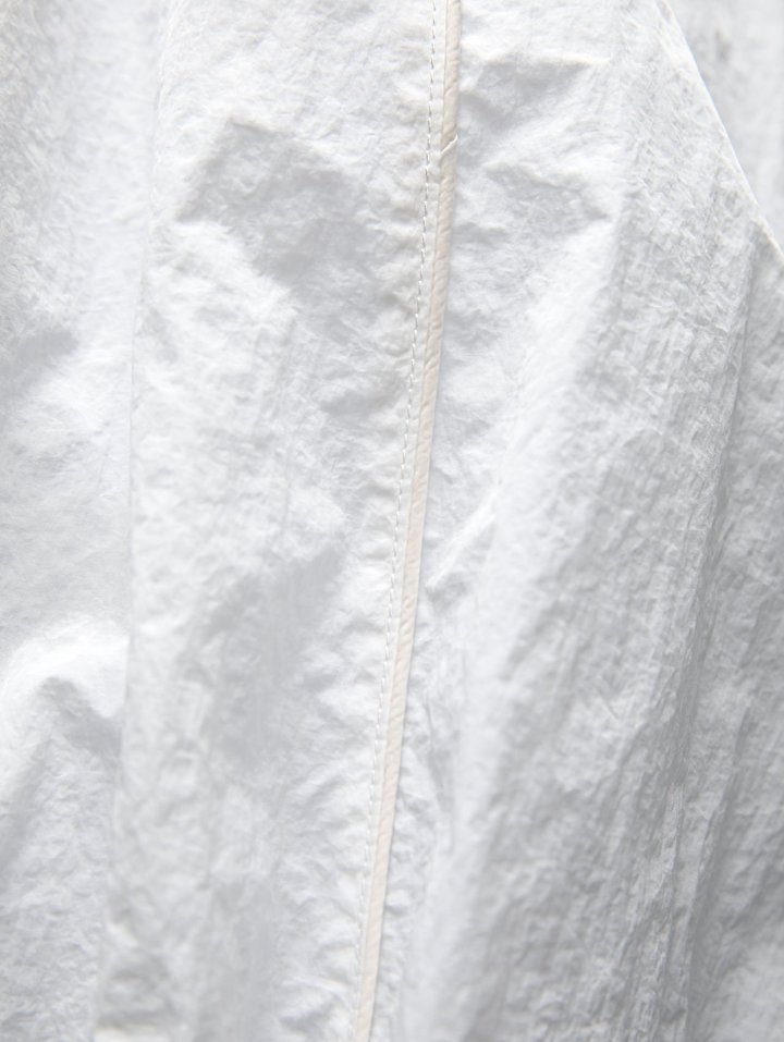 Paper Moon - Korean Women Fashion - #momslook - Nylon Drawstring Wide Twist Pattern Trousers - 11