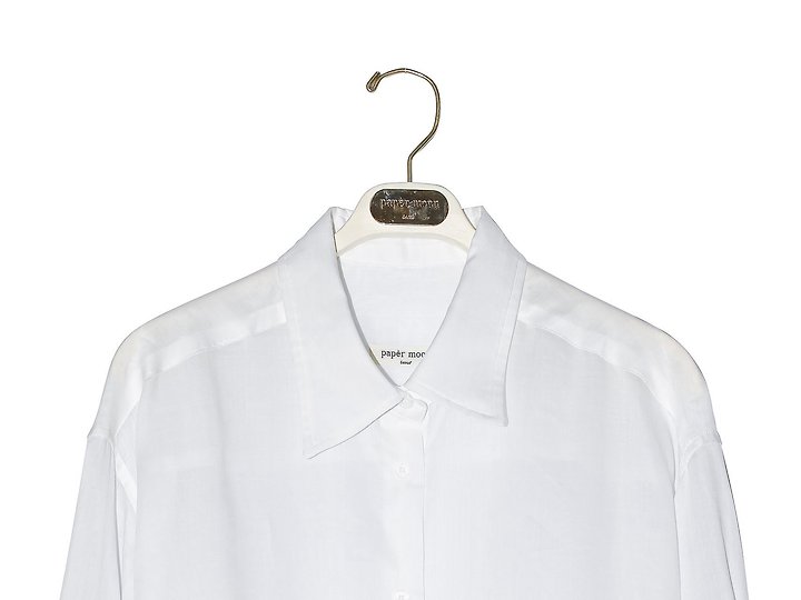 Paper Moon - Korean Women Fashion - #momslook - Vivid Oversized Linen Button Down Shirt - 10