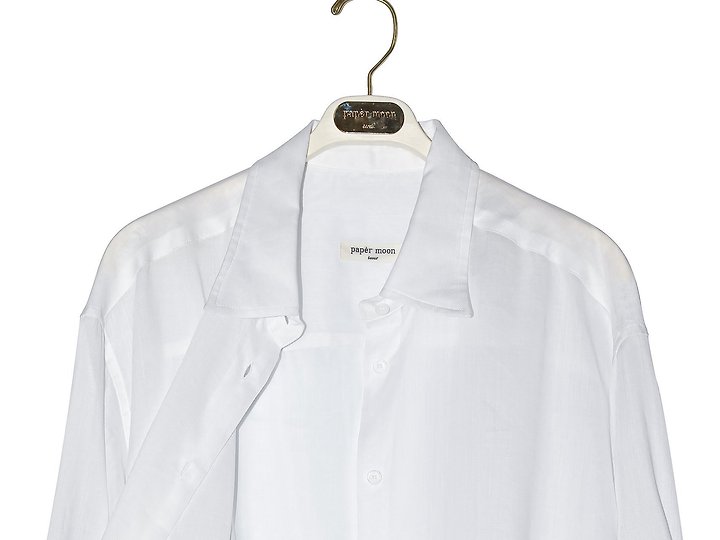 Paper Moon - Korean Women Fashion - #momslook - Vivid Oversized Linen Button Down Shirt - 12
