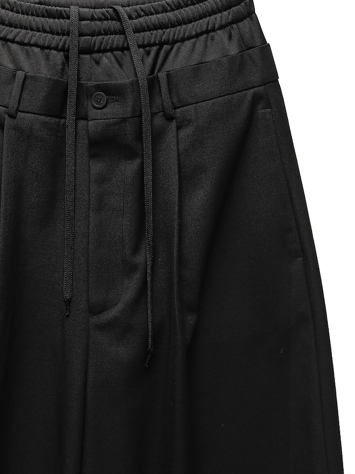 Paper Moon - Korean Women Fashion - #momslook - LUX Banded Layered Detail Wide Pants - 12