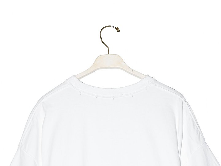 Paper Moon - Korean Women Fashion - #momslook - Oversized Pigment Cutted Detail Tee - 9