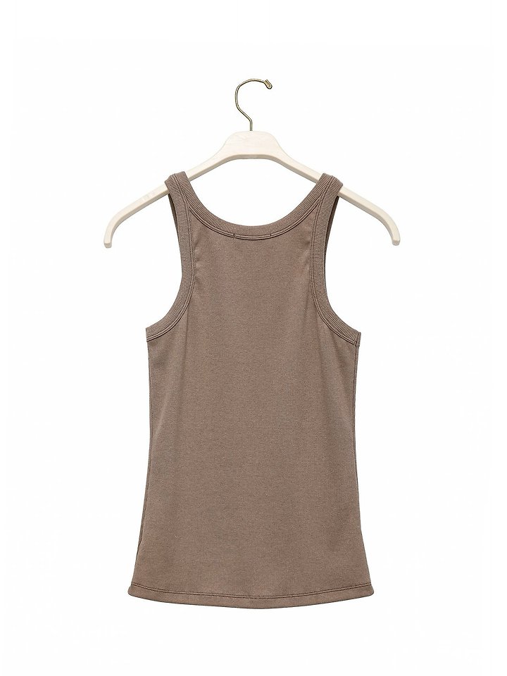 Paper Moon - Korean Women Fashion - #momslook - Sleeveless Rib Jersey Tank Top - 5