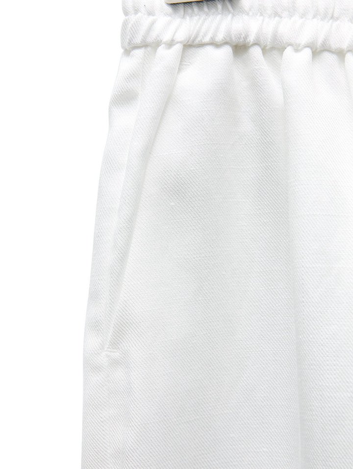 Paper Moon - Korean Women Fashion - #momslook - Linen Drawstring Trousers - 11