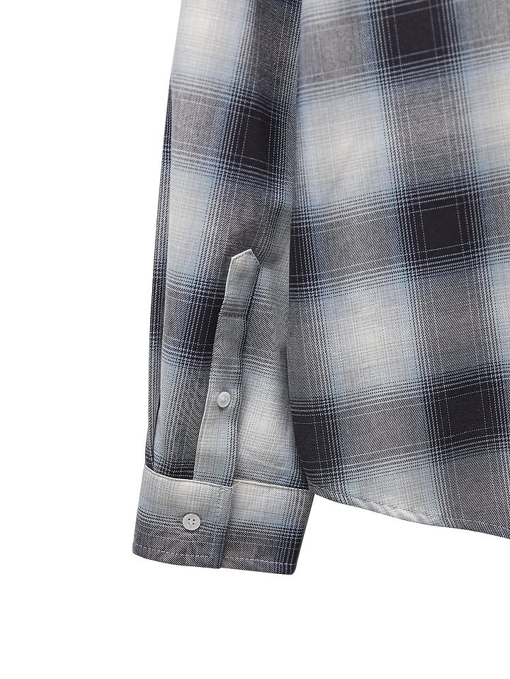 Paper Moon - Korean Women Fashion - #momslook - Oversized Plaid Check Button Down Shirt - 12