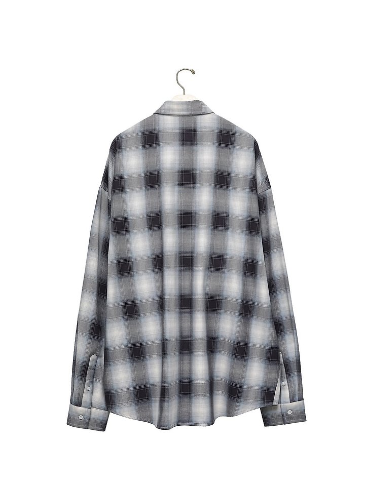 Paper Moon - Korean Women Fashion - #momslook - Oversized Plaid Check Button Down Shirt - 6