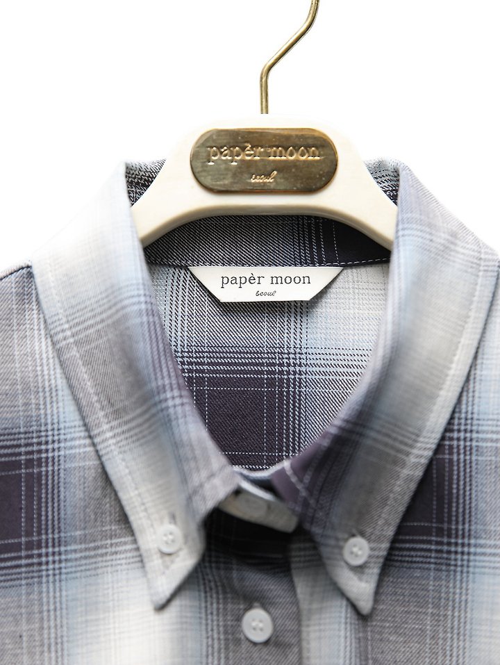 Paper Moon - Korean Women Fashion - #momslook - Oversized Plaid Check Button Down Shirt - 8