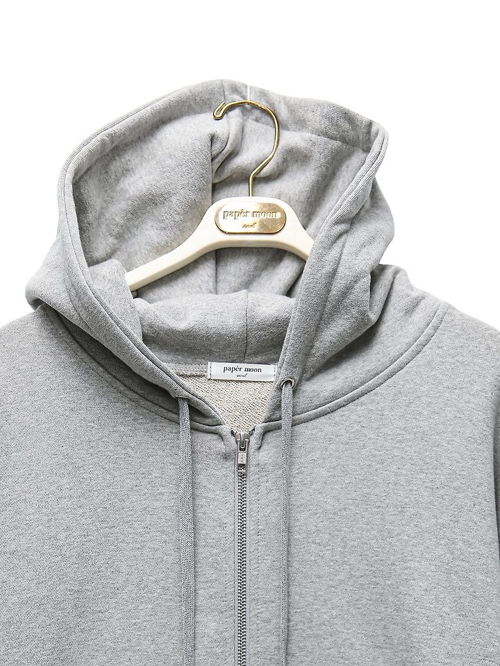 Paper Moon - Korean Women Fashion - #momslook - Classic Oversized Two Way Zipped Up Hoodie - 7