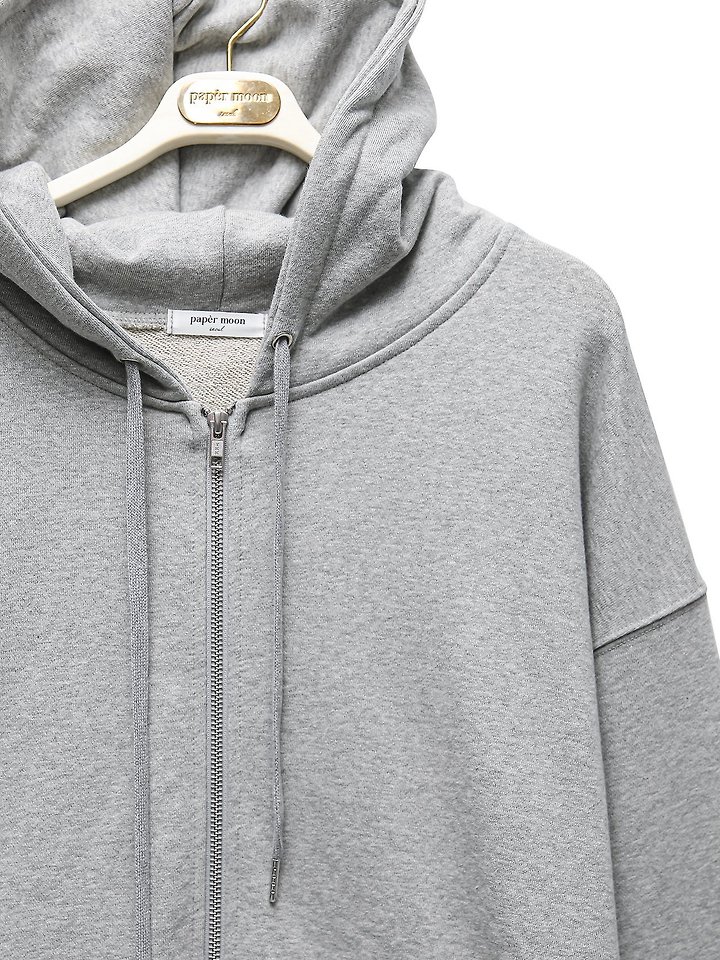 Paper Moon - Korean Women Fashion - #momslook - Classic Oversized Two Way Zipped Up Hoodie - 8