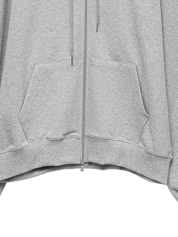 Paper Moon - Korean Women Fashion - #momslook - Classic Oversized Two Way Zipped Up Hoodie - 9