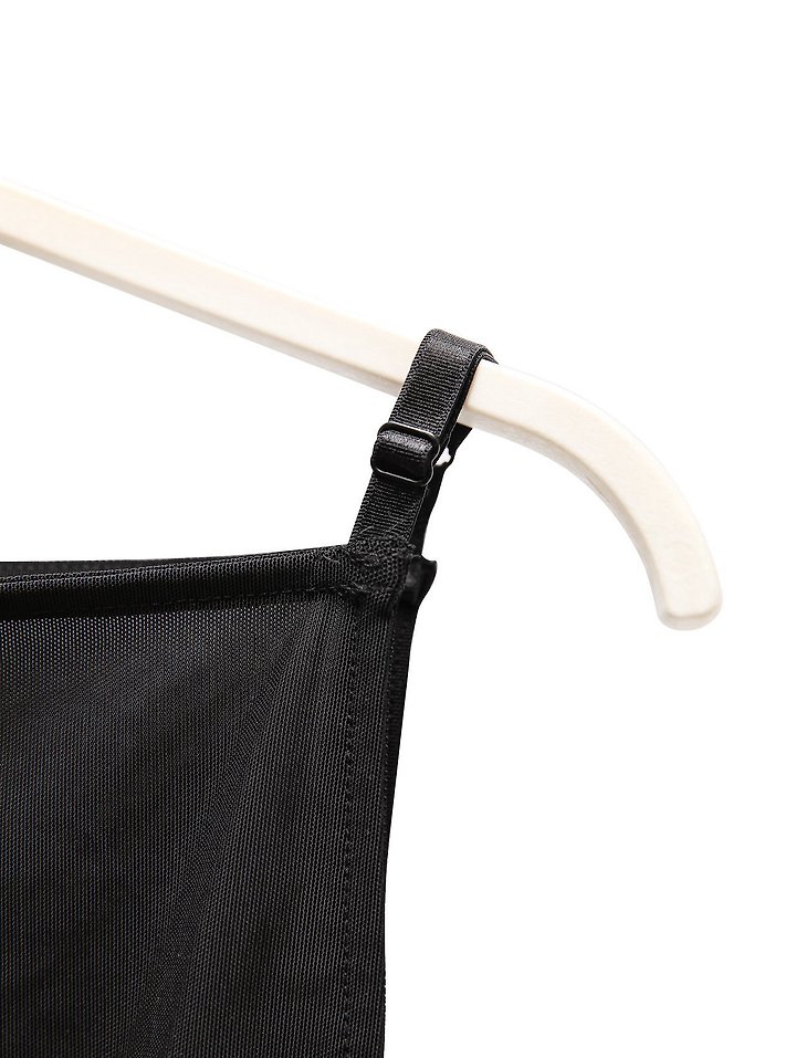 Paper Moon - Korean Women Fashion - #momslook - Side Shirred Detail Mesh Sleeveless Top - 8