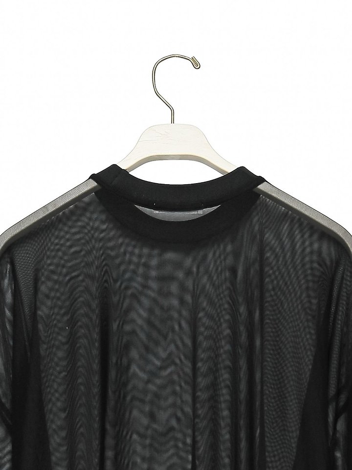 Paper Moon - Korean Women Fashion - #momslook - Oversized Mesh Sheer One Slit Dress - 12