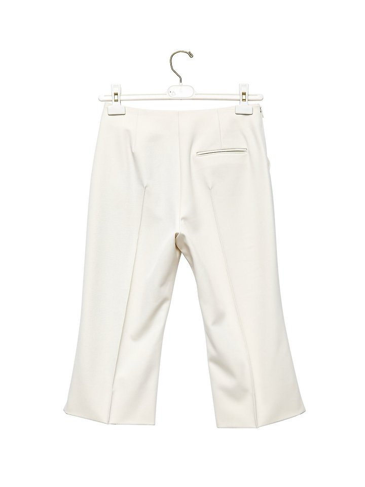 Paper Moon - Korean Women Fashion - #momslook - Crease Line Slit Midi Pants - 7