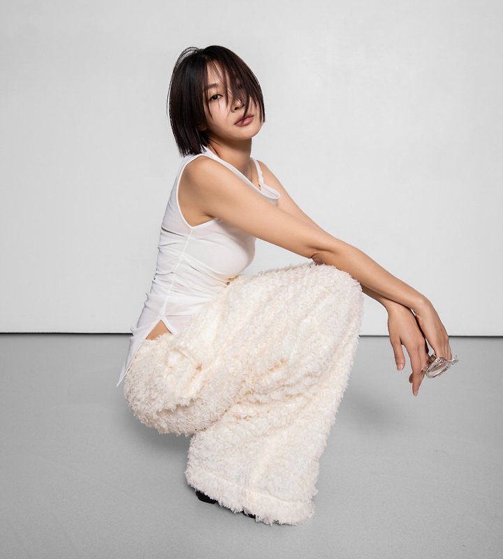 Paper Moon - Korean Women Fashion - #momslook - Side Shirred Detail Mesh Sleeveless Top - 5