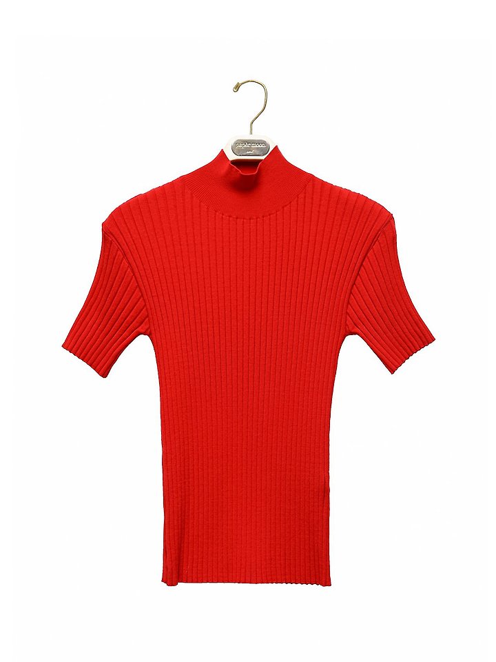Paper Moon - Korean Women Fashion - #womensfashion - Classic Ribbed Half Turtleneck Knit Top - 4