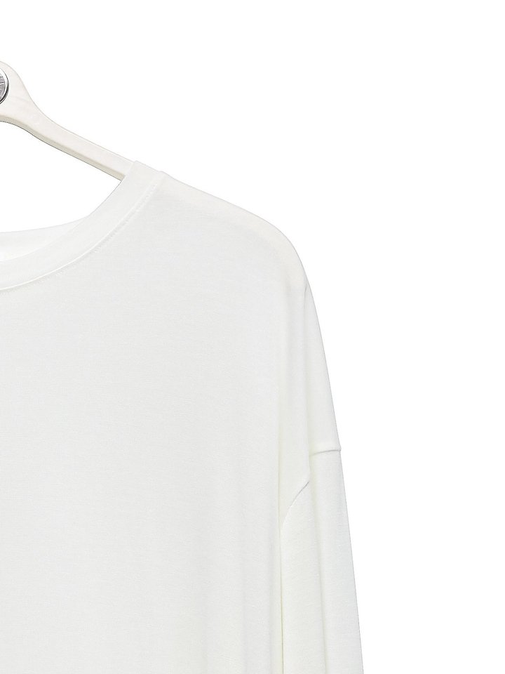 Paper Moon - Korean Women Fashion - #pursuepretty - Classic Oversized Soft Modal Long Sleeved Tee - 9