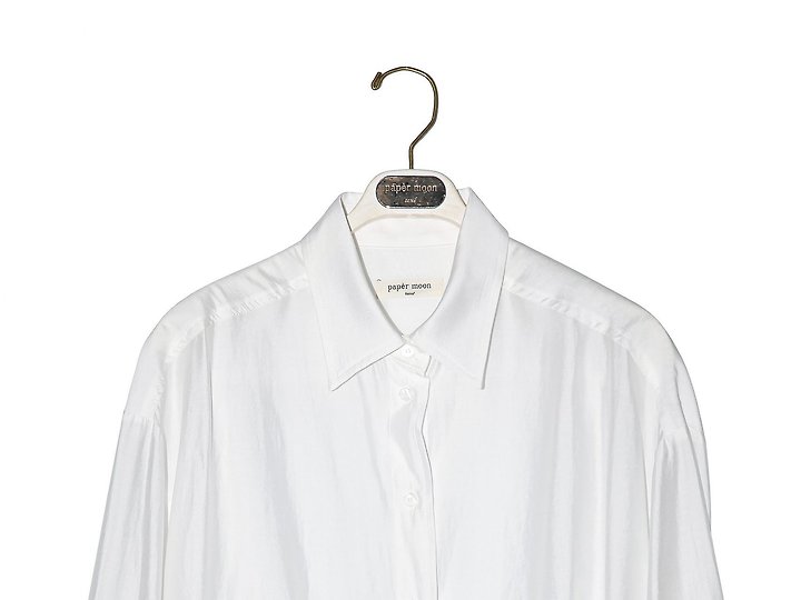 Paper Moon - Korean Women Fashion - #pursuepretty - Sheer Silky Classic Button Down Shirt - 7