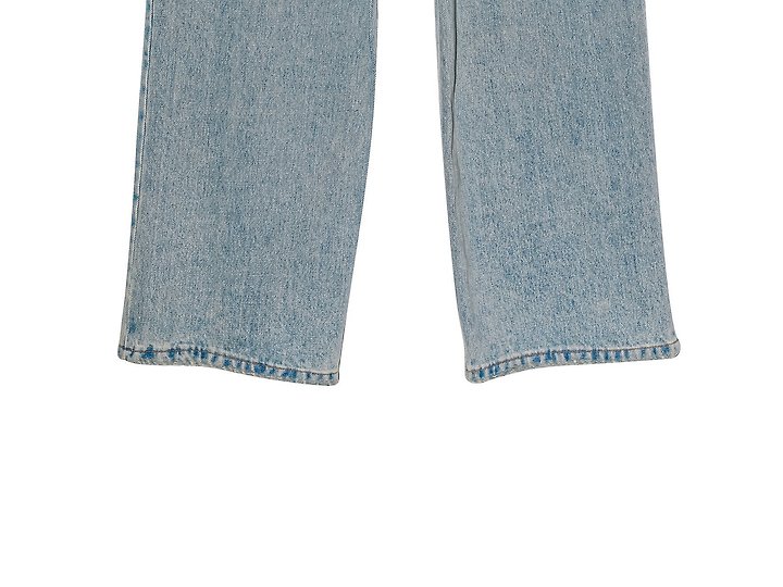 Paper Moon - Korean Women Fashion - #restrostyle - Wrap Detail Wide Denim Jeans - 12