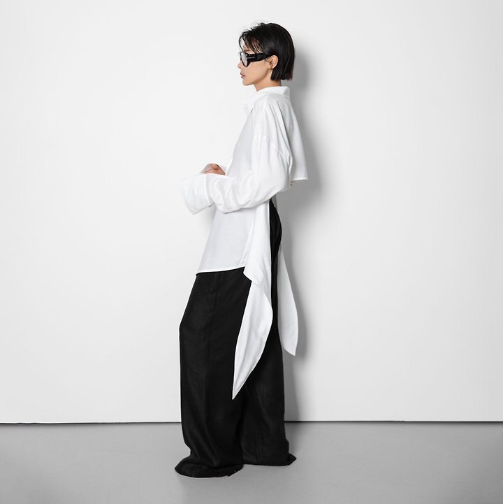 Paper Moon - Korean Women Fashion - #restrostyle - Linen Drawstring Trousers - 8