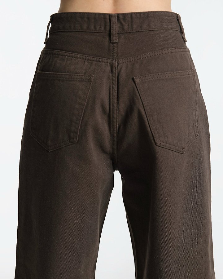Paper Moon - Korean Women Fashion - #romanticstyle - Color Point Wide Cotton Twill Trousers - 7