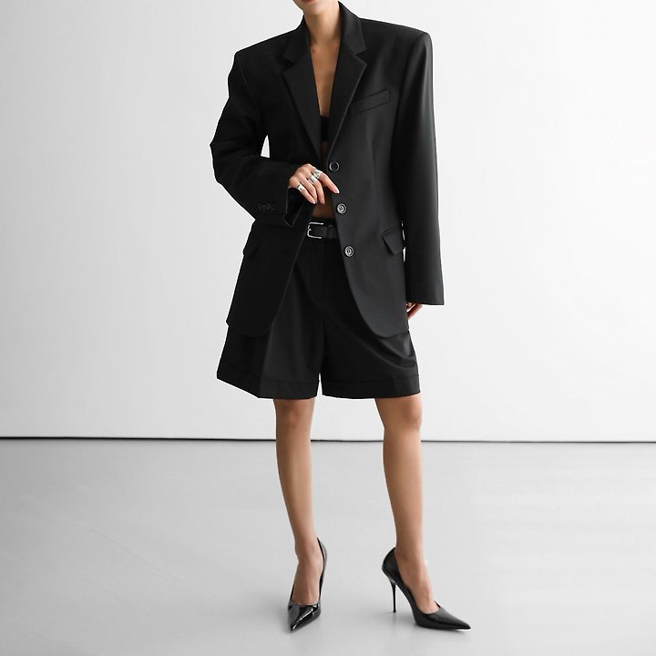 Paper Moon - Korean Women Fashion - #romanticstyle - Essential Tailored Single Blazer - 6