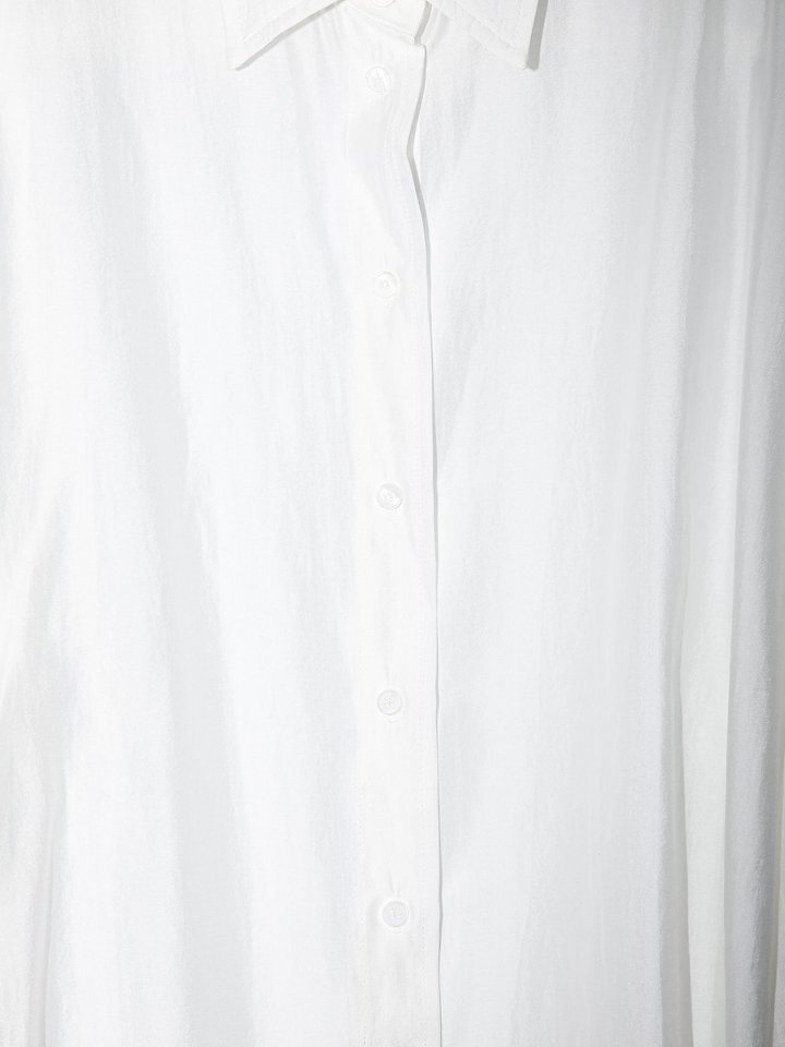 Paper Moon - Korean Women Fashion - #shopsmall - Sheer Silky Classic Button Down Shirt - 10