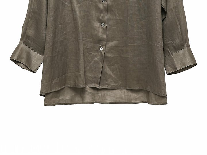 Paper Moon - Korean Women Fashion - #shopsmall - Vivid Oversized Linen Button Down Shirt - 9