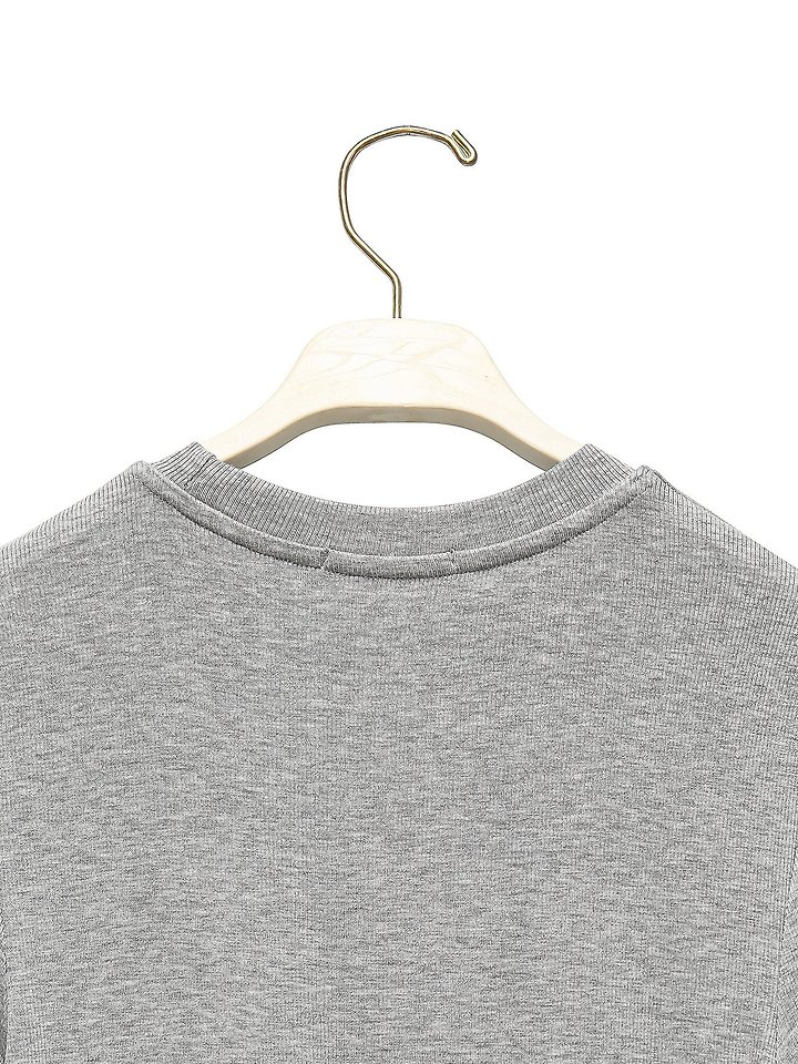 Paper Moon - Korean Women Fashion - #shopsmall - Ribbed Slim Crewneck Basic Tee - 12