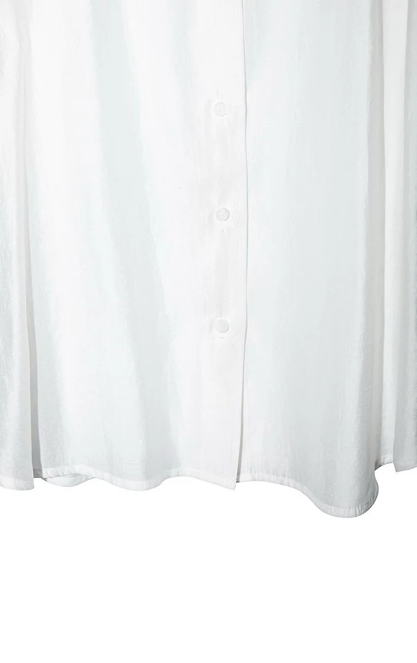 Paper Moon - Korean Women Fashion - #thatsdarling - Sheer Silky Classic Button Down Shirt - 11