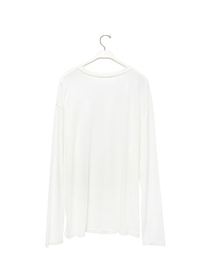 Paper Moon - Korean Women Fashion - #vintageinspired - Classic Oversized Soft Modal Long Sleeved Tee - 7