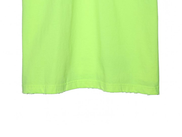 Paper Moon - Korean Women Fashion - #vintageinspired - Oversized Pigment Cutted Detail Tee - 11
