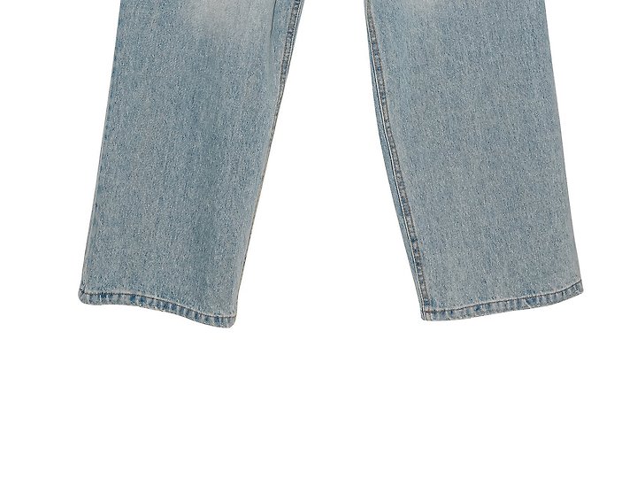 Paper Moon - Korean Women Fashion - #vintageinspired - Wrap Detail Wide Denim Jeans - 9