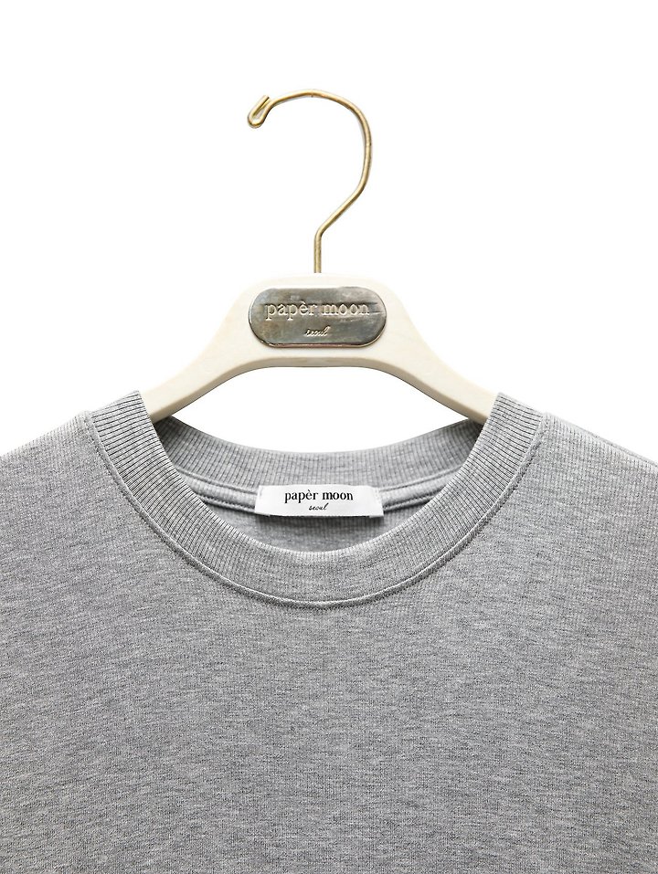 Paper Moon - Korean Women Fashion - #vintageinspired - Ribbed Slim Crewneck Basic Tee - 7