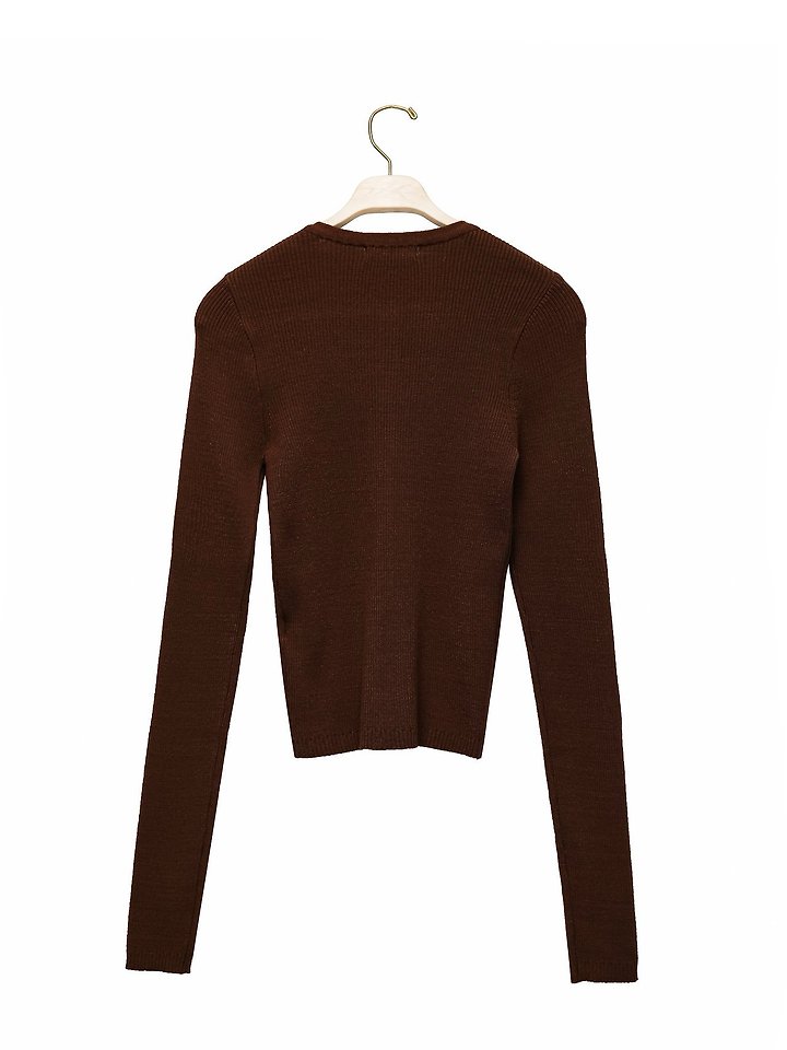 Paper Moon - Korean Women Fashion - #womensfashion - Ribbed Button Down Knit Cardigan - 5