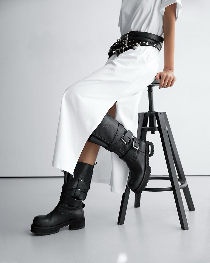 Paper Moon - Korean Women Fashion - #momslook - One Side Slit Detail Oversized Maxi Dress - 4