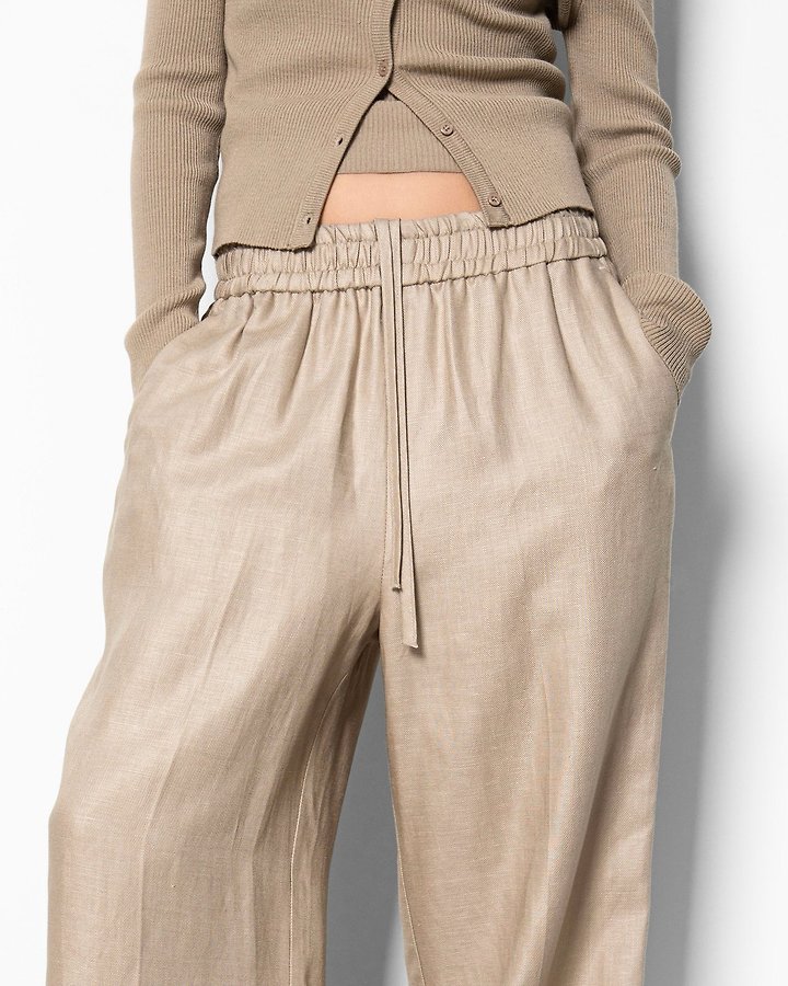 Paper Moon - Korean Women Fashion - #womensfashion - Linen Drawstring Trousers