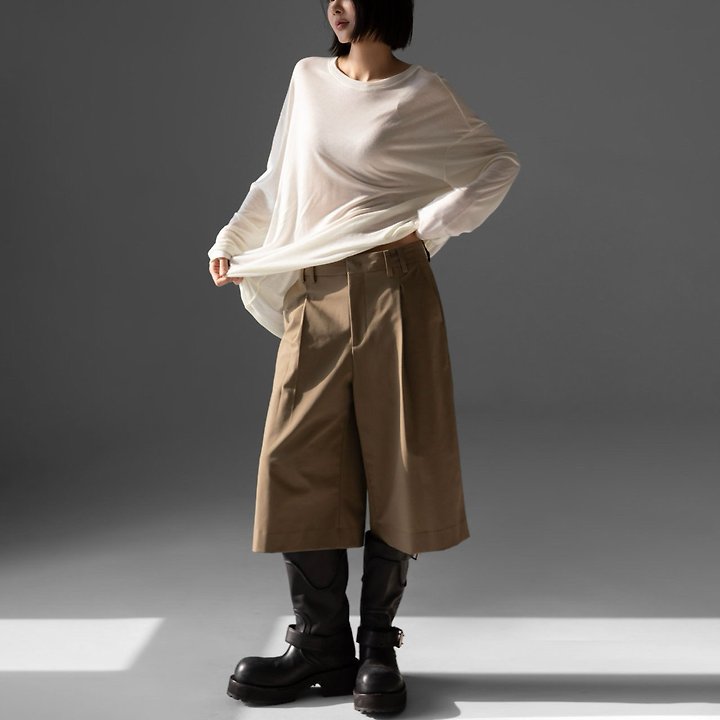 Paper Moon - Korean Women Fashion - #womensfashion - Classic Oversized Soft Modal Long Sleeved Tee - 2