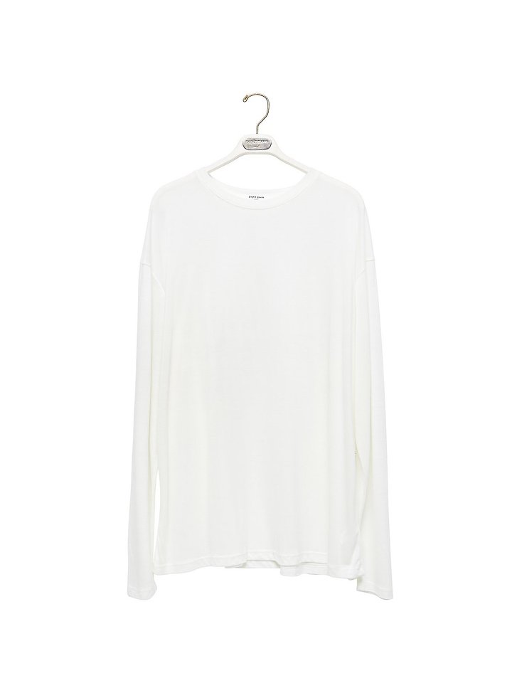 Paper Moon - Korean Women Fashion - #womensfashion - Classic Oversized Soft Modal Long Sleeved Tee - 6